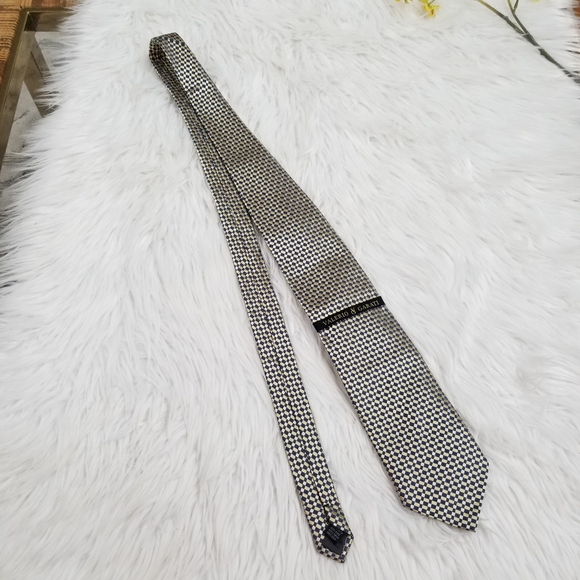 VALERIO GARATI New!!  Gold and Blue Silk Tie, 100% Silk. - Picture 3 of 10